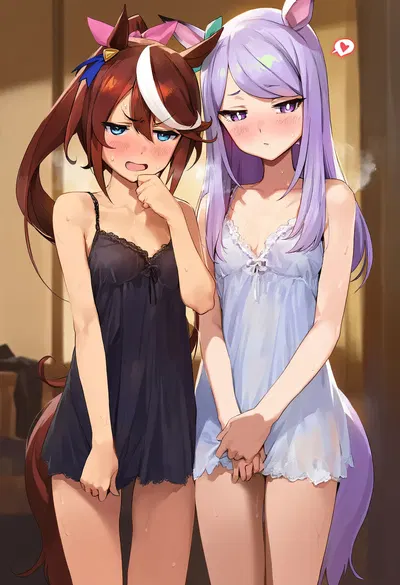 (水族館) トウカイテイオー & メジロマックイーン - Hentai Gallery