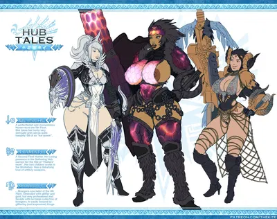 (TheKite) Hub Tales (Monster Hunter) - Hentai Gallery