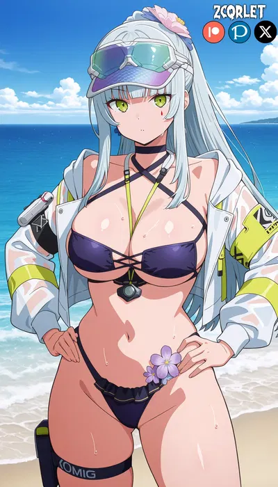 (Zcqrlet) Klukai Bikini (クルカイ) - Girls' Frontline 2 (ドールズフロントライン2：エクシリウム) - Hentai Gallery