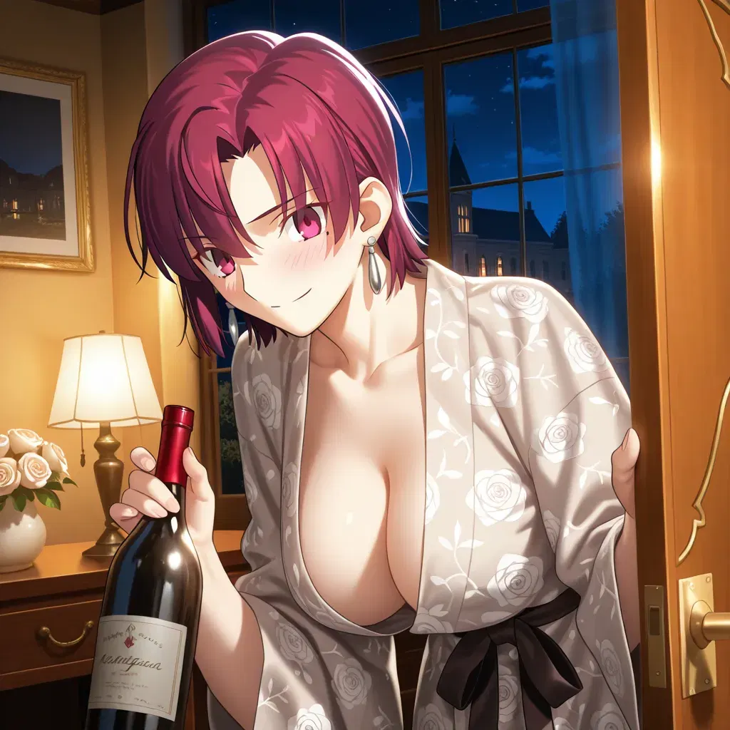 (朱月)一緒に飲む？