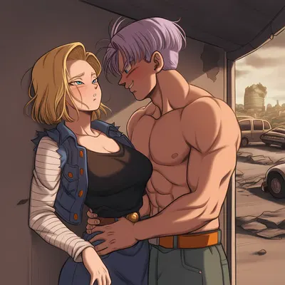 (Viol) Android 18 x Trunks (Patreon) - Hentai Gallery