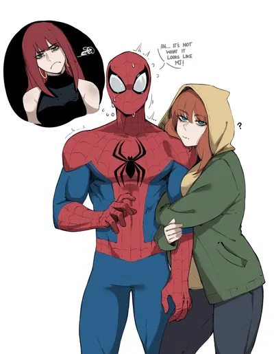 Spidey en apuros - Galería Hentai