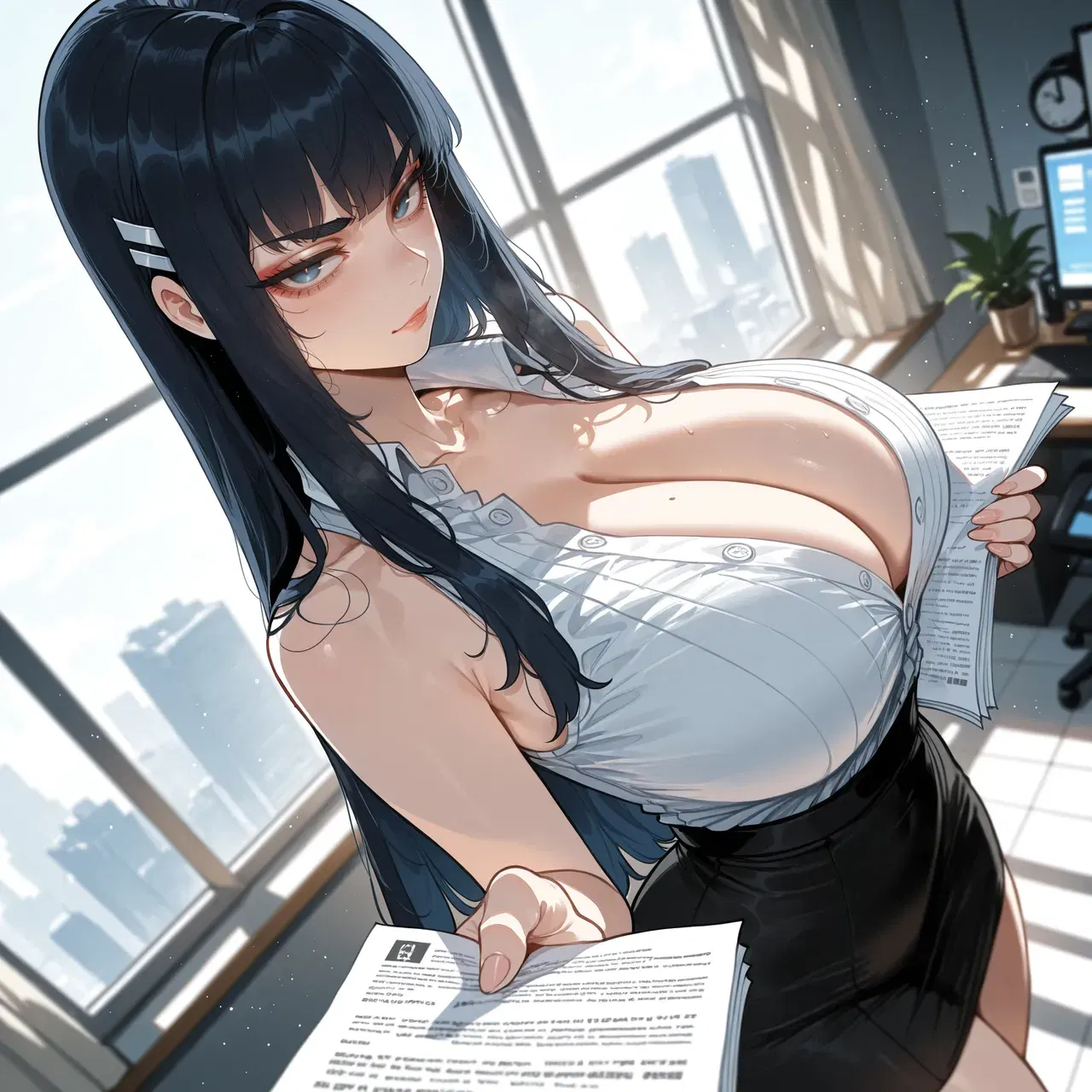 (Miyu) Satsuki Kiryuin: Su oficina, sus reglas - Galería Hentai - Image 1