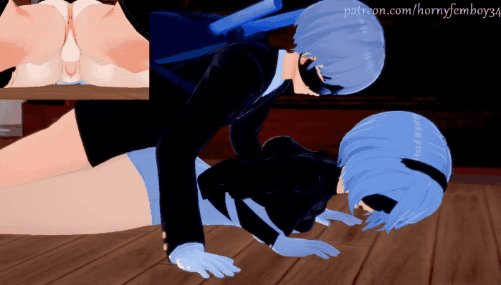 2B و Type S اكتشفا الجنس (Nier Automata) - GIF هنتاي