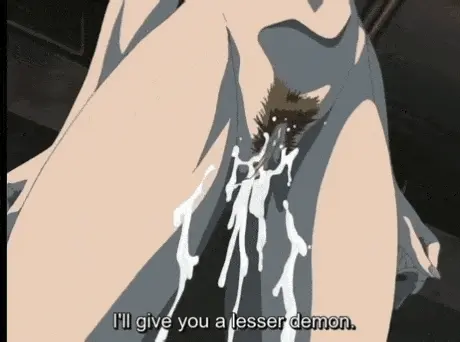 Bible black... Kitami se corre dentro... Kitami derrama todo el semen. - GIF Hentai