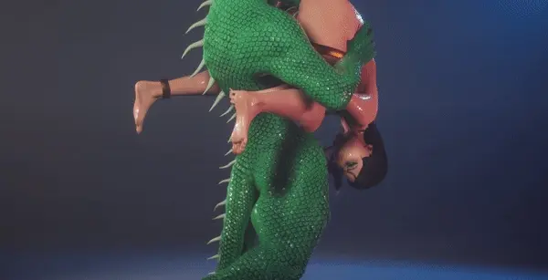 Big Ass Slut 69 fucking with Lizardman #3 - Hentai GIF