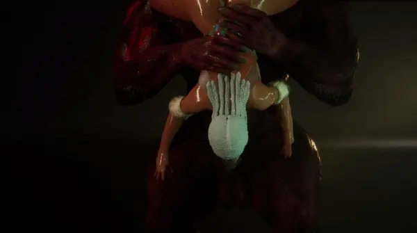 Big Ass Slut 69 position with Giant Minotaur with a Huge Dick #3 - Hentai GIF