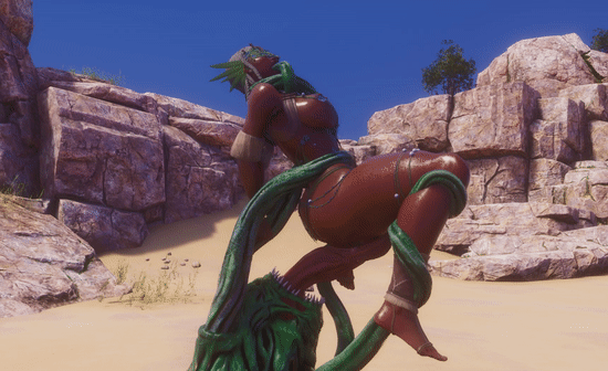 Big Ass Slut fucked by tentacle #2 - Hentai GIF