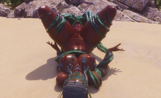 Big Ass Slut fucked by tentacle #5 - Hentai GIF