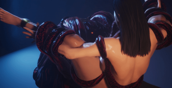 Puta culona follando con un monstruo tentáculo de pesadilla - Hentai GIF