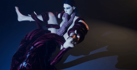 A grande vadia adora transar com o monstro tentacular dos pesadelos - Hentai GIF