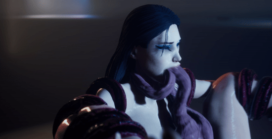 Big Ass Slut mouth rekt by Nightmare Tentacle Monster - Hentai GIF