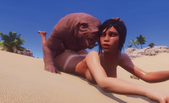 Con đĩ to xác thích bị đụ - Hentai GIF