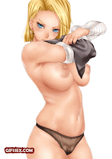 Busty blonde hentai chick...that I would totally fuck - Hentai GIF