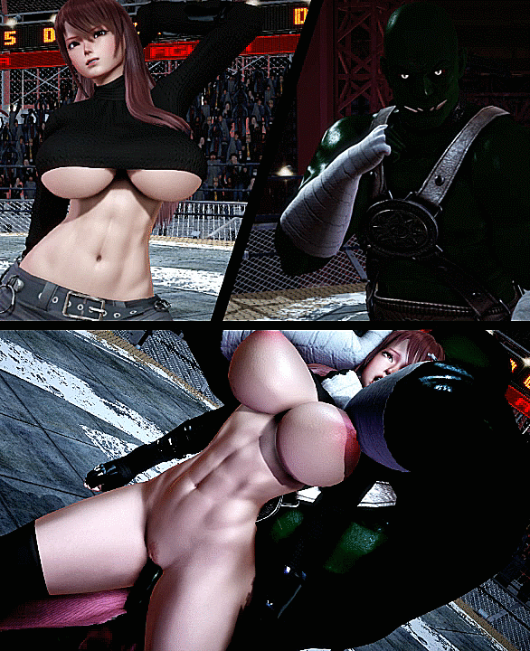 Lutadora vs monstro #2 (honey select#66) - GIF Hentai