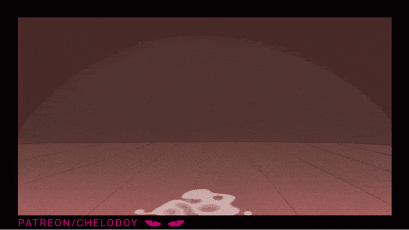 Filled her cute little ass with cum - Hentai GIF