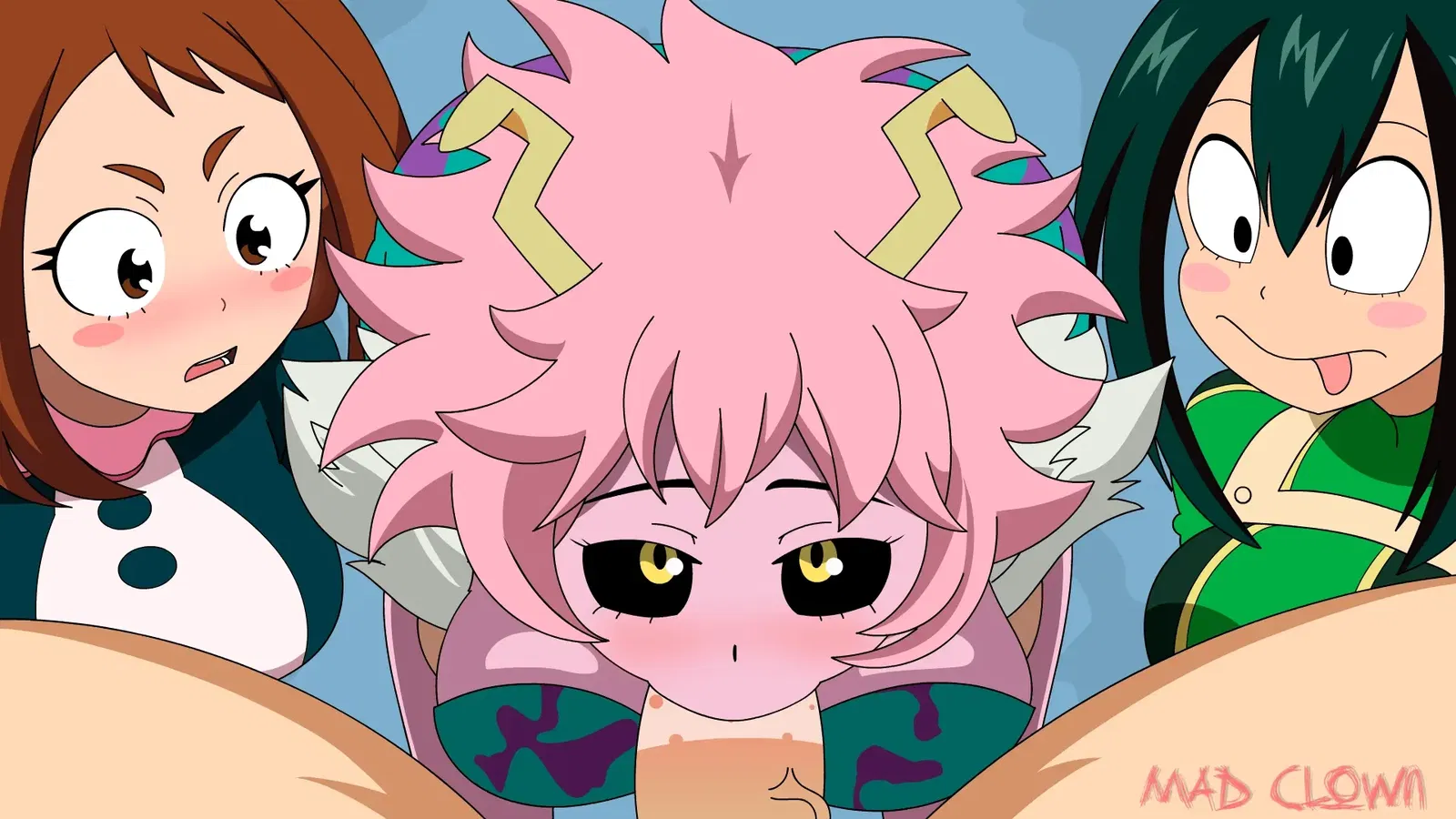 Hero Academia - Mamada de Ashido - GIF Hentai
