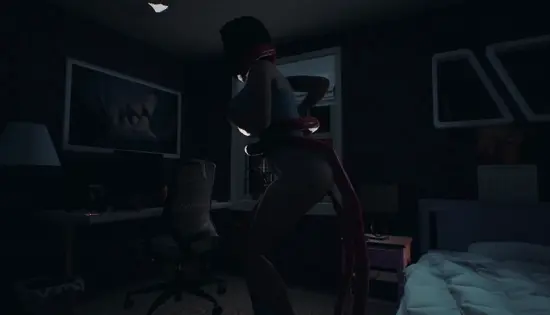 Cô gái xinh đẹp trong khu phố gặp Quái vật xúc tu #2 - GIF Hentai