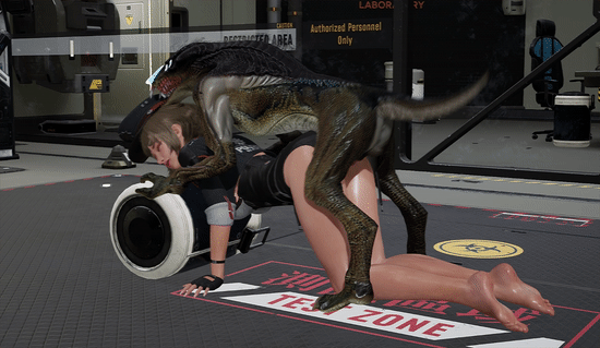 Little Slut with Big Boobs fucked from behind by a Small Monster - Hentai GIF