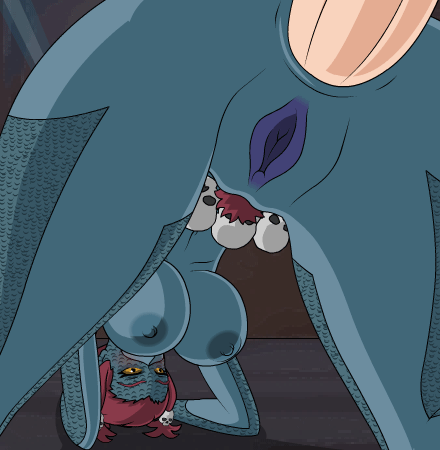 A bunda de Mystique é penetrada profundamente por um pau grosso - GIF Hentai