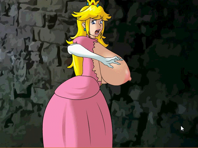 A Peach também tem bunda - GIF Hentai