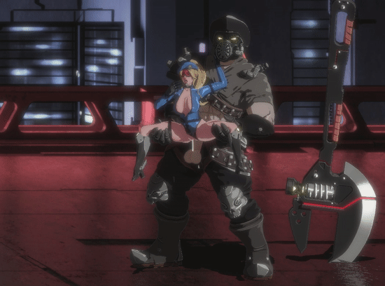 شرطية عاهرة تتعرض للتدمير بقضيب عملاق وكمية كبيرة من السائل المنوي - GIF هنتاي