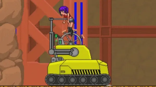 ساي تتعرض للاغتصاب من قبل روبوت تنظيف ضخم وتصل إلى ذروتها 2/3 - GIF هنتاي