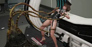 3D مخالب كبيرة تنتهي على ثدي عاهرة صغيرة - GIF هنتاي