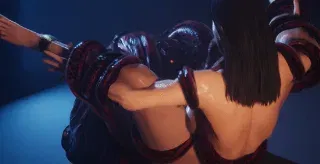 Con đĩ to xác đang quan hệ tình dục với quái vật xúc tu ác mộng. - Hentai GIF