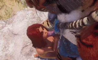 Con đĩ to xác bị hủy hoại, đụ và sở hữu bởi Hổ Lớn #5 - Hentai GIF