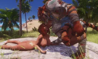 عاهرة كبيرة الحجم دمرت ومضاجعة ومملوكة من قبل النمر العظيم #9 - Hentai GIF