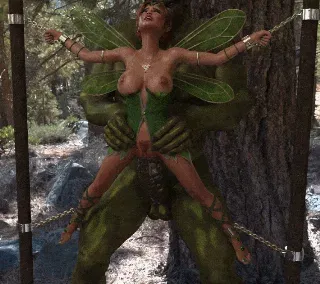 Fairy fucked hard by ogre - Hentai GIF