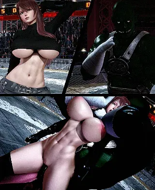 Nữ chiến binh đối đầu quái vật #2 (Honey Select #66) - GIF Hentai
