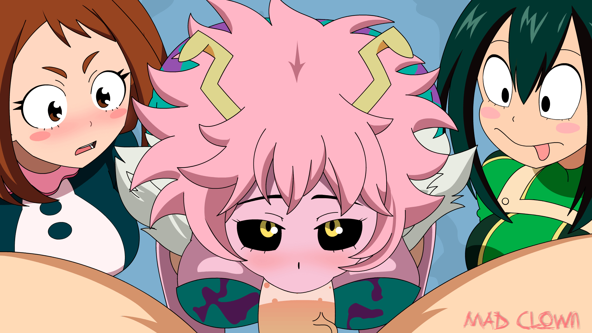 Hero Academia - Mamada de Ashido - GIF Hentai