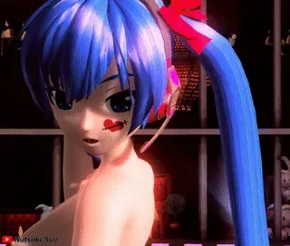 Nude Hatsune Miku cute ass dance Brain Revolution G*rl Project Diva - Hentai GIF