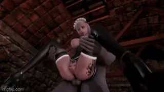 orc fucks maid - Hentai GIF