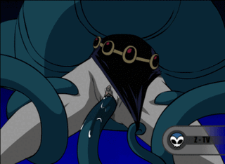 Raven fodida por tentáculo - Hentai GIF