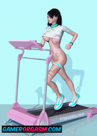 Running Naked - Hentai GIF