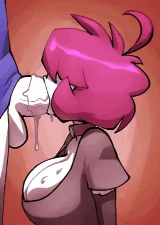 Sexy deep throat - Hentai GIF