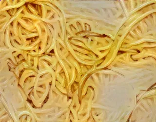 Spaghetti teen takes it from behind - Hentai GIF