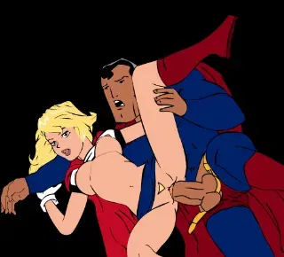 سوبرمان يضاجع ابنة عمه سوبرجيرل - GIF هنتاي