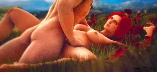 triss in toussaint - Hentai GIF