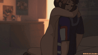 Uraraka montando sexy - GIF Hentai