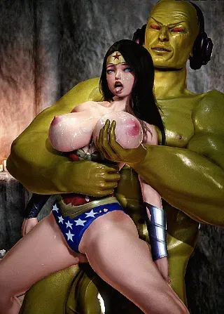 Чудо-женщина против Монгула #2 (Honey Select #70) - Хентай GIF