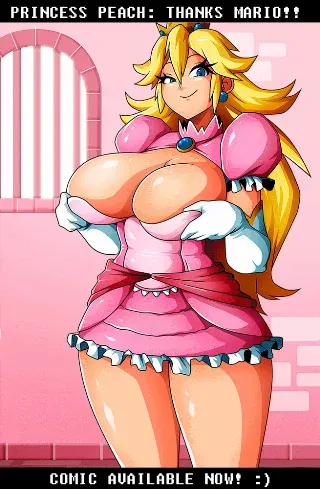 Yes I wanna see them titties Peach - Hentai GIF