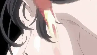 Você podia sentir seus inimigos descendo pela sua garganta. - GIF Hentai