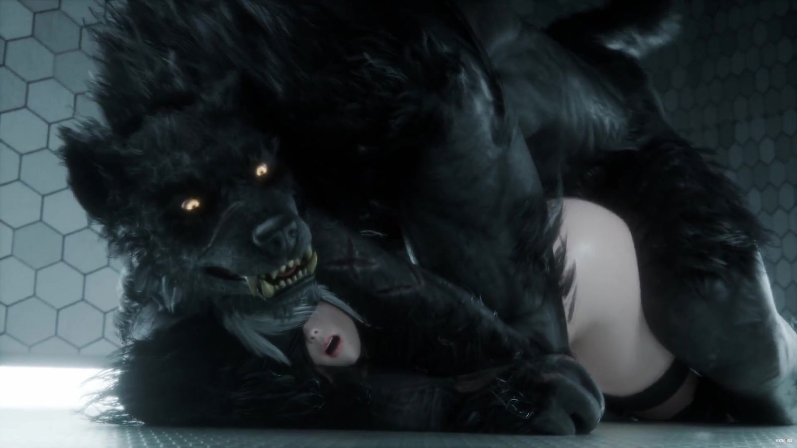 2B Fucked By Werewolf (COMPILATION) - хентай порно - Хентай Видео