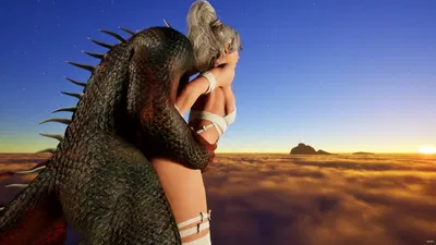 Above the Clouds Fire and Silence - Denerys and Drogon - hentai porn - Hentai Video