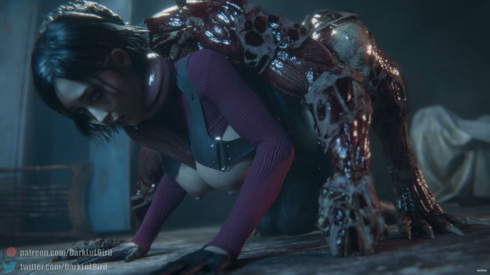 Ada x Licker (Resident Evil) - hentai porno - Video Hentai