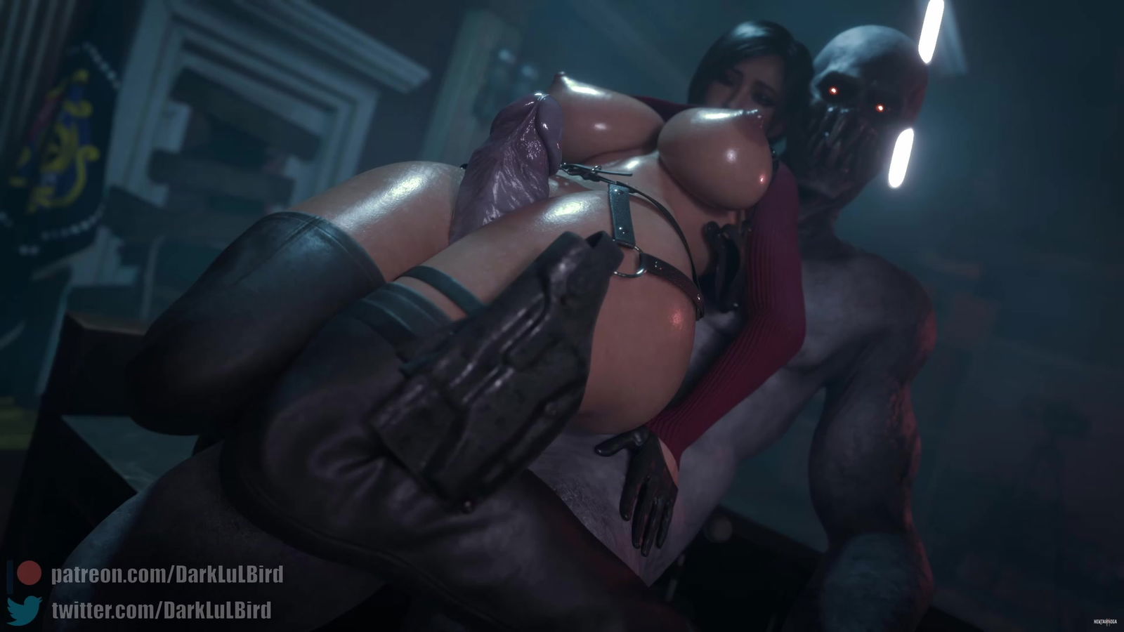 Ada x Regenerator (Resident Evil) - hentai porn - Hentai Video